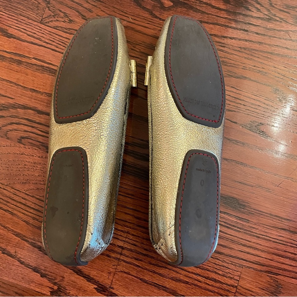Frances Valentine Gold Shoes - Picture 7 of 11